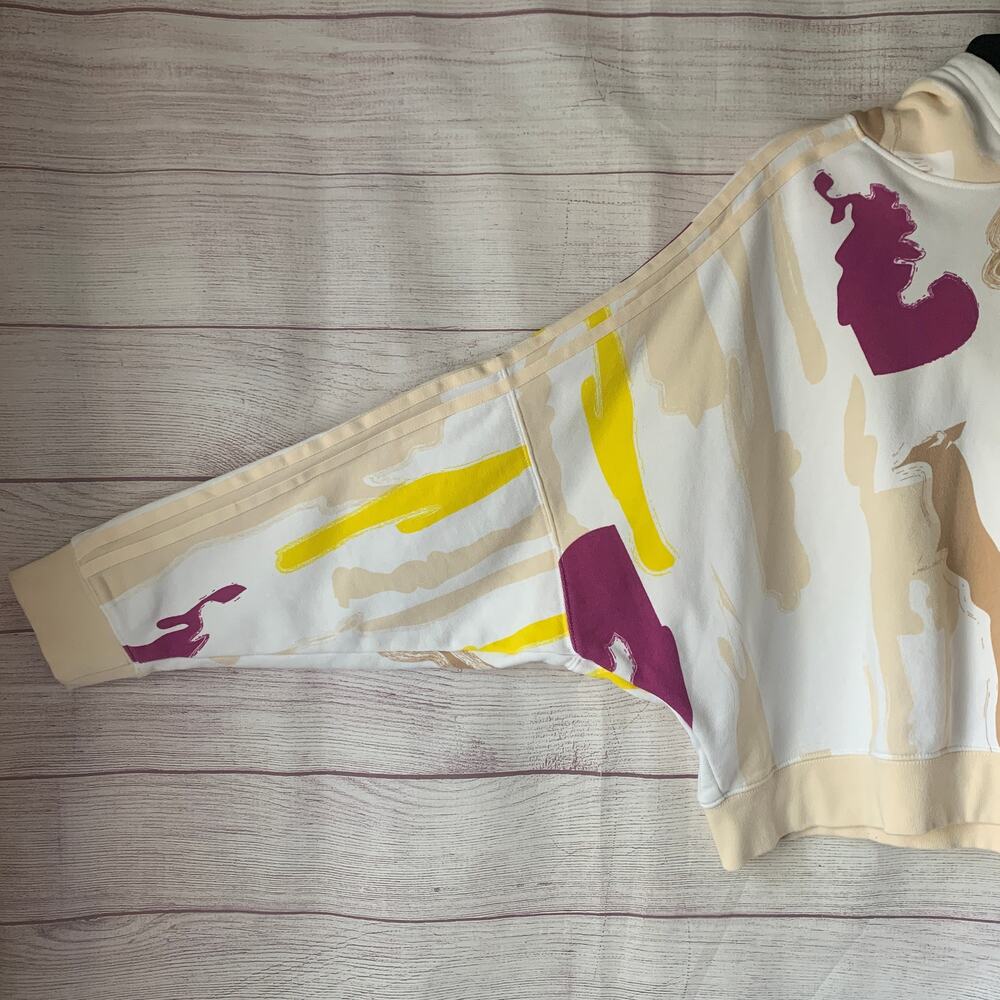 Adidas Originals x Thebe Magugu Cropped Hoodie Sweatshirt - Picture 5 of 16